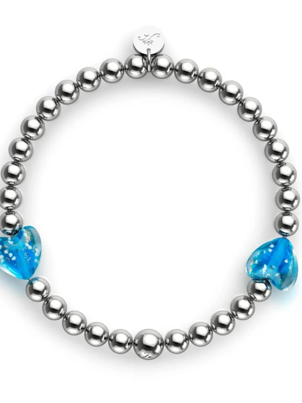 🆕️ NOGU Aquamarine Firefly Glass Hearts Essence Bracelet